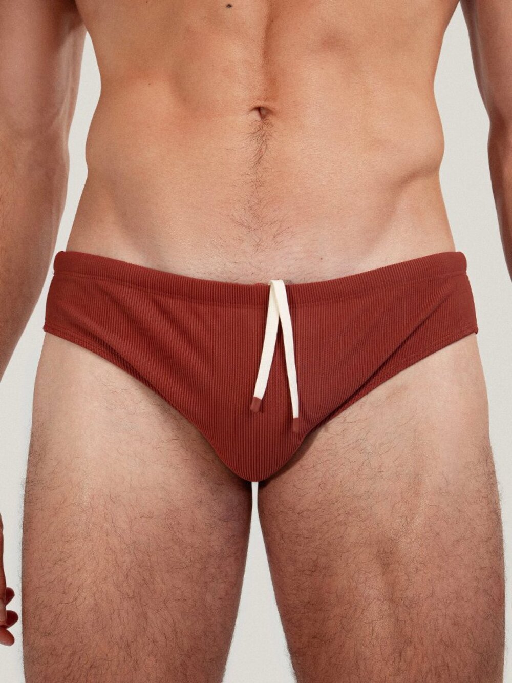 Ribbed Dune Swim Brief Rust Good Park